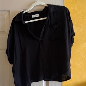 Carly Jean Los Angeles Black Blouse